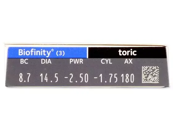 caja biofinity para astigmatismo