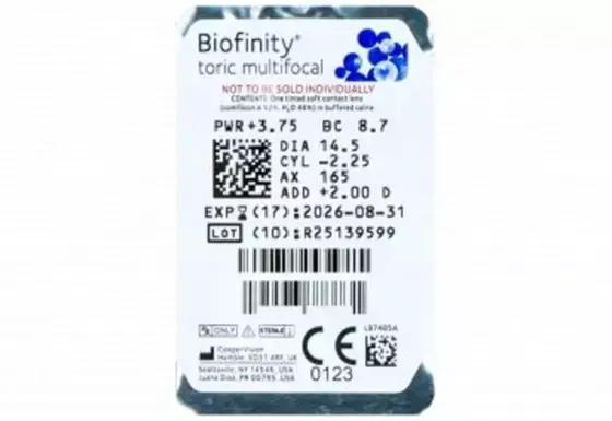 blister de biofinity progresiva con astigmatismo
