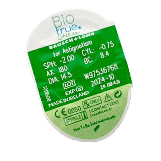 blister biotrue diaria para astigmatismo