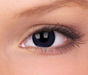 lentilla de fantasia crazy lens blackout negra