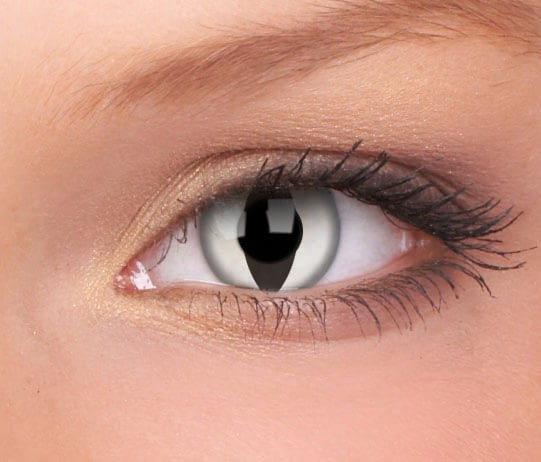 lentilla de fantasia crazy lens viper blanca