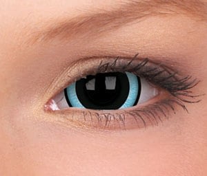 lentilla de color crazy lens negra nebulos