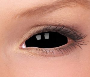 lentilla de color crazy lens negra grande