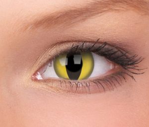 lentilla de fantasia diaria ojos de gato