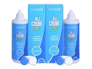 liquido de lentillas all clean soft en formato pack de 2 botellas
